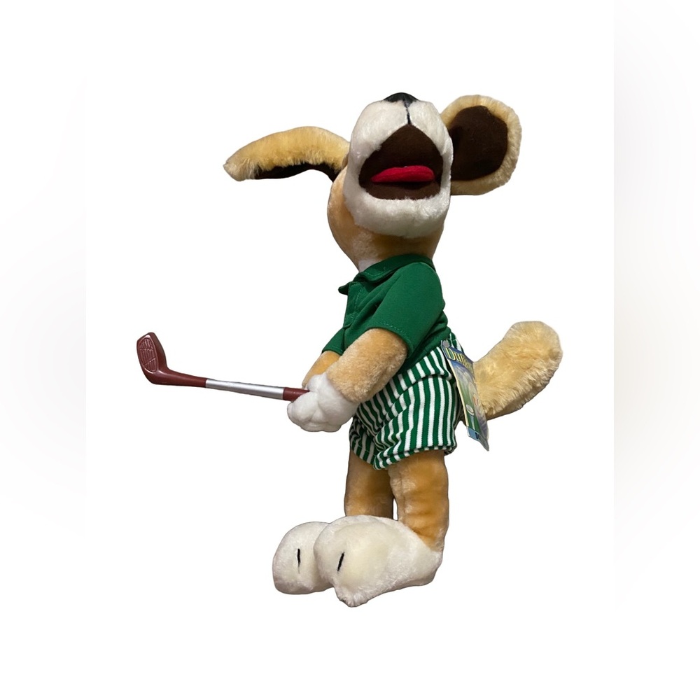 Vintage Duffers 14" Bendable Golf Dog 24K Company